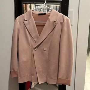 Pink suede jacket